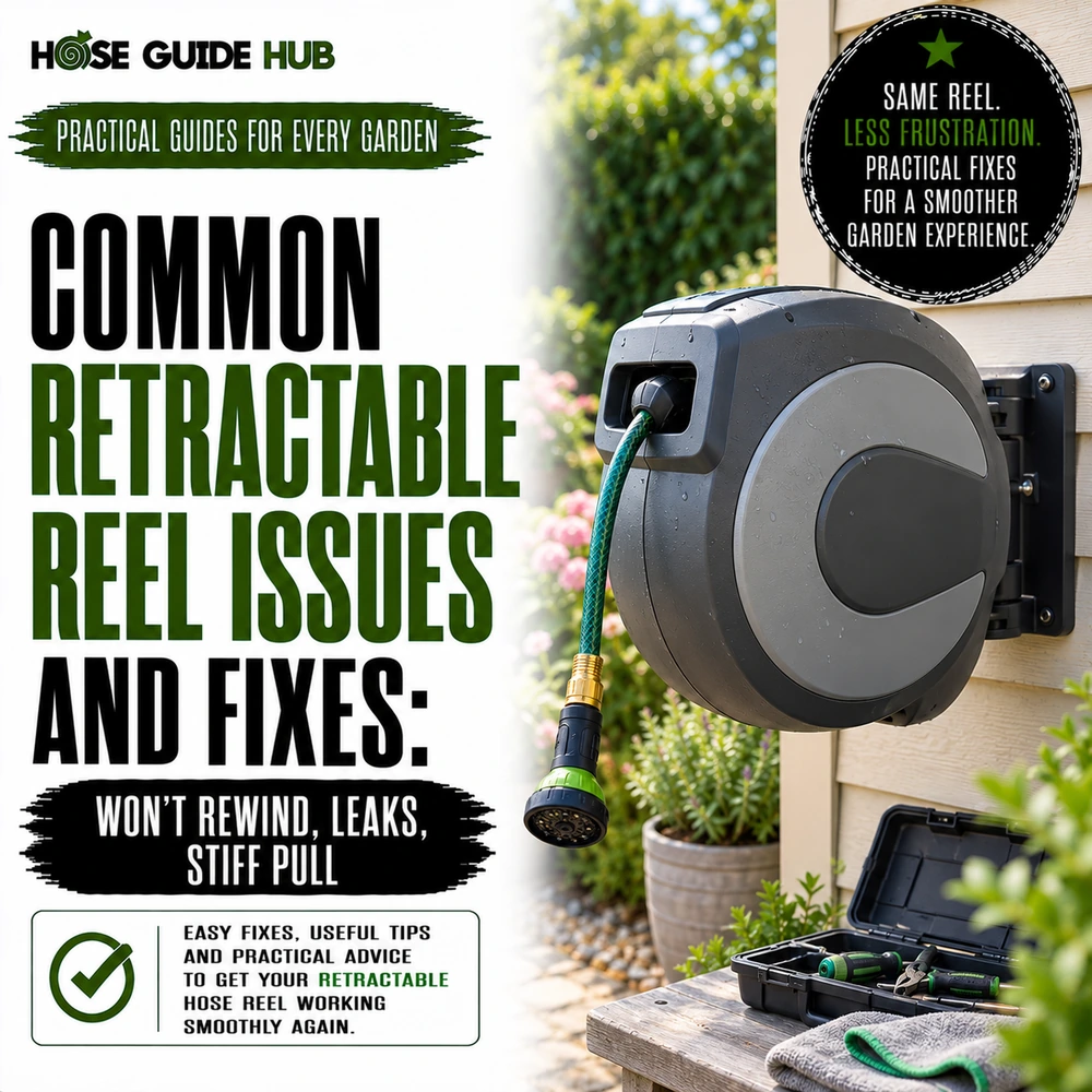 Common Retractable Reel Issues and Fixes Won’t Rewind, Leaks, Stiff Pull