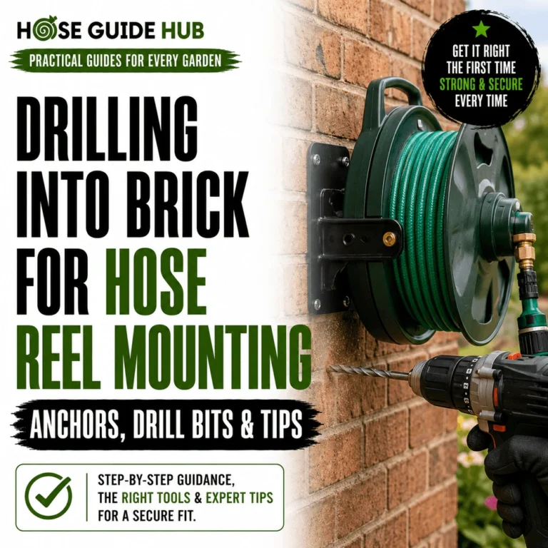 Drilling Into Brick For Hose Reel Mounting Anchors, Drill Bits, Tips
