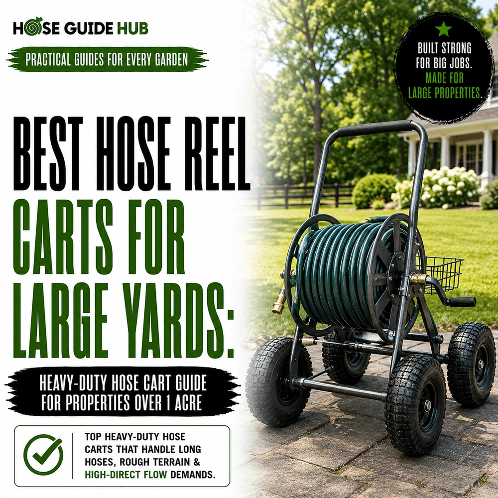 Best Hose Reel Carts For Large Yards Heavy-Duty Hose Cart Guide for Properties Over 1 Acre